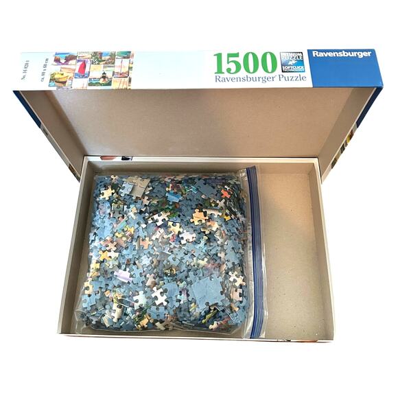 Ravensburger 1500 Pc Puzzle 80cm x 60cm Sailing and Lighthouse Theme UNVERIFIED‎ - Picture 5 of 5
